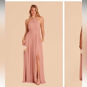 Birdy Grey Kiko Chiffon Dress - Dusty Rose - Small